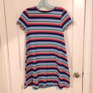 So US size 14/16 girls striped multi color dress